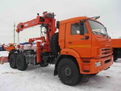 Kanglim KS1256G-II. Тягач КМУ Камаз 43118-46 + KS1256G-II + ССУ, 300 куб. см., 6 500 кг.