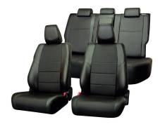 Чехлы Экокожа Seintex (аригон) LADA Vesta 40/60 2015- черный+серый