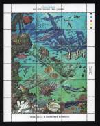 Микронезия 1988.12.19 Mi101-118 MNH морская фауна