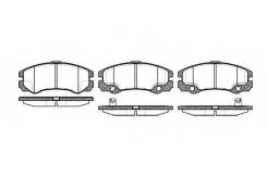 Колодка тормозная дисковая. Opel Frontera Двигатели: X22SE, 6VD1