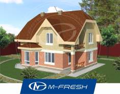 M-fresh Semantica-зеркальный (Мансардный этаж, эркер в гостиной). 200-300 кв. м., 2 этажа, 5 комнат, бетон