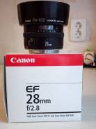 Фотообъектив Canon EF 28mm f/2.8. Для Canon, диаметр фильтра 55 мм