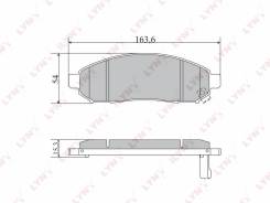 Колодка тормозная. Nissan Pathfinder, R51M Nissan Navara, D40M Nissan Serena, C25, CNC25, NC25, CC25 Двигатели: YD25DDTI, MR20DE