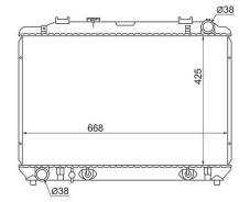 Радиатор охлаждения двигателя. Toyota Lite Ace Noah, CR40, CR41, CR50, CR51 Toyota Lite Ace, CR41 Toyota Town Ace Noah, CR50, CR51, CR41, CR40 Toyota...