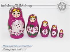 Матрешка Вятская 5пр/90мм/Авторская vs80-175