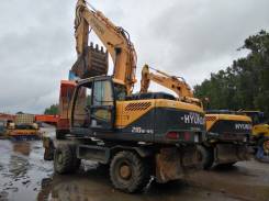 Hyundai R210W-9. Экскаватор колесный S, б/у (2013 г. в., 5200 м. ч. ), 1,05 куб. м.