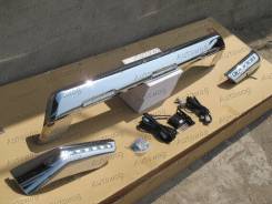 Накладка на бампер. Toyota Land Cruiser Prado, GDJ150, GDJ150L, GDJ150W, GDJ151W, GRJ150, GRJ150L, GRJ150W, GRJ151W, KDJ150, KDJ150L, LJ150, TRJ150, T...