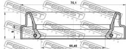 САЛЬНИК ПРИВОДА 57X75X9 Febest 95FDY-57750909C