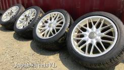 342 JDM разноширы Bridgestone Erganz R17 J8-9 Б/П по РФ + Жирное Лето. 8.0/9.0x17 4x114.30, 5x114.30 ET43/49 ЦО 73,0 мм.