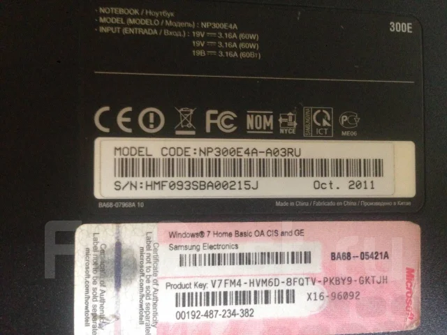 Samsung 300E4A. 14", 2,2����, ��� 4 ��, ���� 320���, WiFi: 1, Bluetooth: 1, ����������� �� 3��. ����