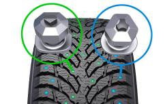 Nokian Hakkapeliitta 9. Зимние, шипованные, 2017 год, без износа, 4 шт