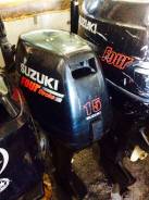 Suzuki. 15,00 л.с., 4х тактный, бензин, нога L (508 мм), Год: 2008 год