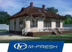 M-fresh TET-A-TET (Вот! Красивый проект 1-этажного дома с мансардой! ). 100-200 кв. м., 1 этаж, 4 комнаты, бетон