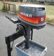 Mariner. 5,00 л.с., 2-тактный, бензиновый, нога S (381 мм), Год: 2015 год