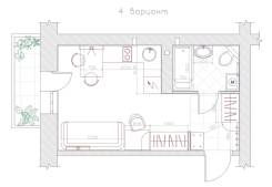 Гостинка, с.Мирное, Клубная, дом 22. Железнодорожный, агентство, 23 кв. м.