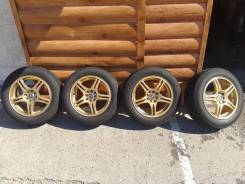 RAYS United Arrows 16" 4*100/4*114,3 на Dunlop SP Sportlm704 205/60R16. 7.0x16 4x100.00, 4x114.30 ET42 ЦО 73,0 мм.