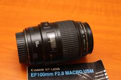 Новый объектив Сanon ef 100mm f/2.8 macro USM. Для Canon, диаметр фильтра 58 мм