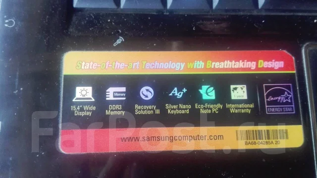 Samsung R560. 15.4", ���� 150���, WiFi: 1, Bluetooth: 1 ����