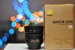 Объектив Nikon Nikkor 35mm 1.8G DX. Для Nikon, диаметр фильтра 52 мм