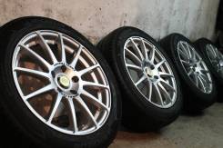 Только из Японии! =Заряженный комплект=Enkei Tuning+жирн лет шины 2015г. 7.0x17 5x114.30 ET45 ЦО 73,0 мм.