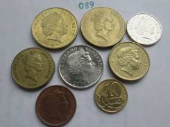 Новая Зеландия . 7 монет - 1,1,2,2 $ и 10,20,50 центов . 089
