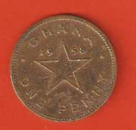 1 пенни 1958 г. Гана.