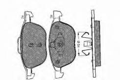 Колодки тормозные. Mazda Mazda3, BL, BL12F, BL14F, BLA4Y