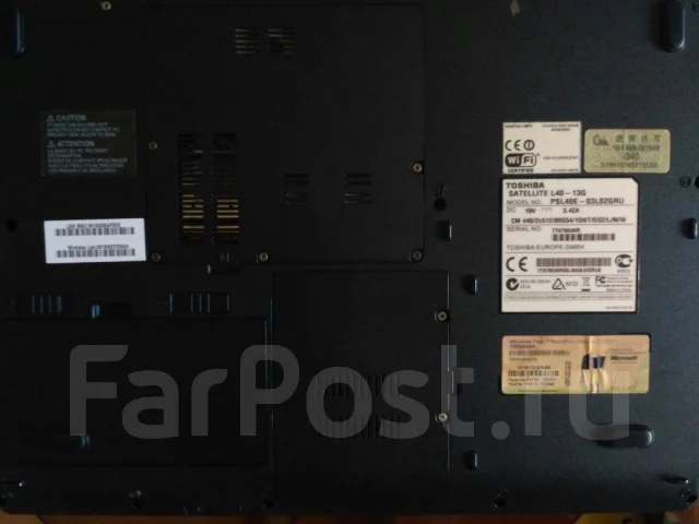 Toshiba Satellite L40. WiFi: 1, Bluetooth: 1 ����