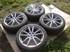 Крутейший японский комплект WEDS 8JJ ET42 + Goodyear 225/45R18. 8.0x18 5x114.30 ET42 ЦО 76,0 мм.