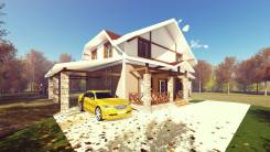 037 Zx AlexArchitekt Красивый двухэтажный дом в Великих Луках 037 Zx AlexArchitekt Красивый двухэтажный дом. 100-200 кв. м., 2 этажа, 3 комнаты, комбинированный