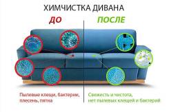 Профессиональная химчистка мягкой мебели+подарок чистка кресла