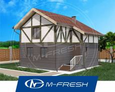 M-fresh Stand ART (Посмотрите готовый проект этого небольшого дома! ). до 100 кв. м., 2 этажа, 5 комнат, дерево