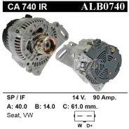 ��������� VW CA740 12V-90A ��� Bosch Krauf ����������� 0123340002, 030903023C, 0986038380, 0120485036, 0123320002 ����