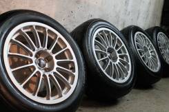 В крутых и редких параметрах=Крепкие=OZ Racing+свежие супер спорт шины. 8.0x17 5x100.00 ET35 ЦО 68,0 мм.