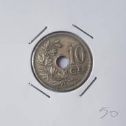 Бельгия 10 сентим 1921г