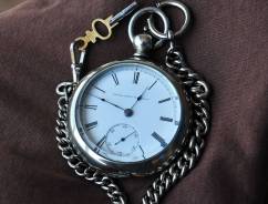 Карманные часы Elgin, 1874 года. С цепью. Прикоснись к истории!. Оригинал
