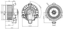Мотор печки. Toyota: Vellfire, Venza, Tarago, Kluger, Land Cruiser Prado, Highlander, Alphard, Previa, Kluger V, Avalon, Estima, Voxy, Noah, Camry Lex...