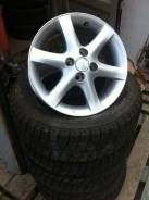 Колеса R15 4*100 Toyota Corolla + 195/65 R15 Bridgestone Blizzak Revo1. 6.0x15 4x100.00 ET45 ЦО 54,0 мм.
