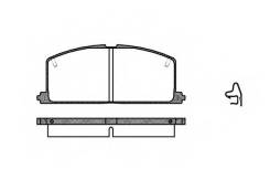 Колодки тормозные дисковые. Toyota: Corsa, Corona, Corolla II, Camry, Sprinter Trueno, Corolla, Sprinter Marino, Tercel, Carina II, Carina, Celica, So...