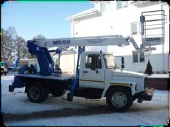 Випо-18-01. Автогидроподъемник ВИПО-18-01 на шасси ГАЗ-33086 (4х4) стрела вперед, 3 000 куб. см., 18 м.