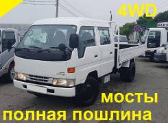 Toyota Dyna. 4WD, двухкабинник+ борт 4 тонны, мосты, 4 100 куб. см., 4 000 кг.