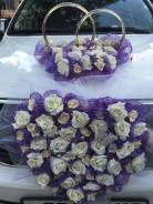 Украшение на свадебное авто от салона "EDEN for Brides"