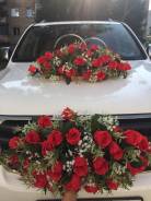 Украшение на свадебное авто от салона "EDEN for Brides"