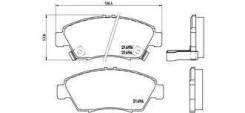 Колодка тормозная дисковая. Honda: Civic Ferio, Mobilio Spike, Mobilio, Civic, Airwave, Stream, Edix, Integra, Domani Двигатели: B16A6, D15Y2, B16A2...
