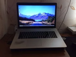 Asus N76VB. 17.3", 2,4����, ��� 8 ��, ���� 500���, WiFi, Bluetooth, ����������� �� 2��.
