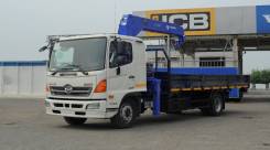 Hino 500. c краном манипулятором Tadano 504GHS (4т) в Хабаровске, 7 684 куб. см., 3-5 т