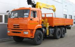 СПМ. Камаз 43118-3027-46+Soosan SCS736 + борт. сталь 6.2 КМУ, 3 000 куб. см., 6x6