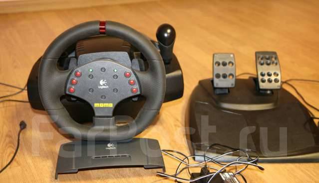 Как подключить педали momo racing к пк Руль Logitech MOMO racing, б/у, в наличии. Цена: 1 500 ₽ во Владивостоке