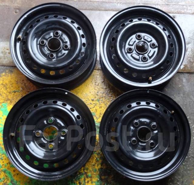Штампованные диски Toyota R13 4.5J. 100x4. 4 шт. Отправка, 13", 1 шт ...