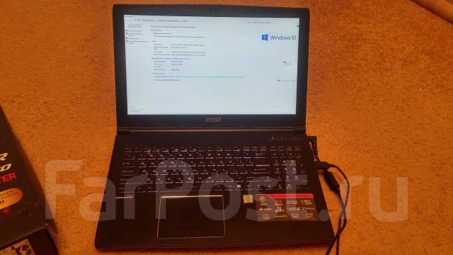 MSI GP62MVR Leopard. 15.6", 2,6����, ��� 8 ��, ���� 1 256���, WiFi: 1, Bluetooth: 1, ����������� �� 4��. ����